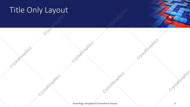 Title Only presentation slide layout