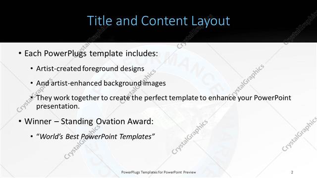 Title and Content presentation slide layout