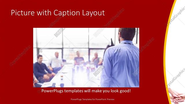 Picture with Caption presentation slide layout