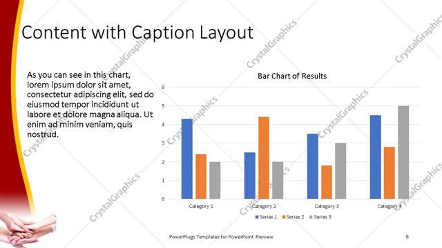 Content with Caption presentation slide layout