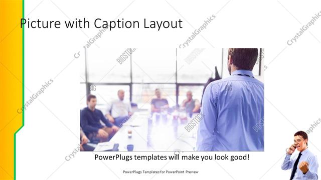 Picture with Caption presentation slide layout