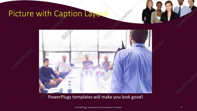 Picture with Caption presentation slide layout