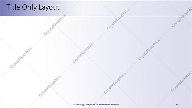 Title Only presentation slide layout