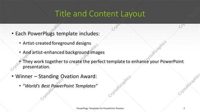 Title and Content presentation slide layout