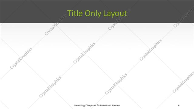 Title Only presentation slide layout