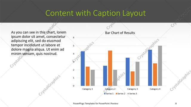 Content with Caption presentation slide layout