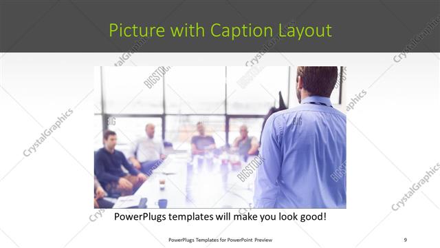 Picture with Caption presentation slide layout