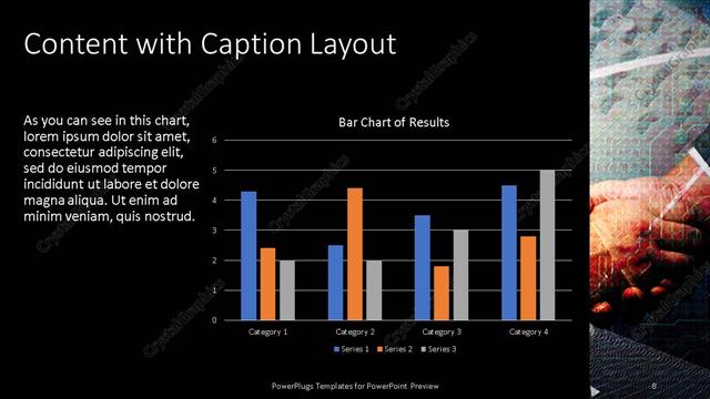 Content with Caption presentation slide layout