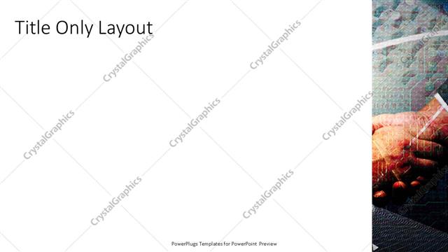 Title Only presentation slide layout