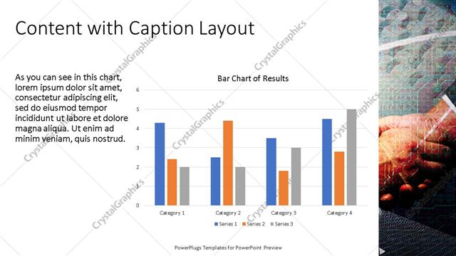 Content with Caption presentation slide layout