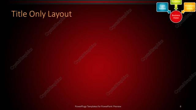 Title Only presentation slide layout