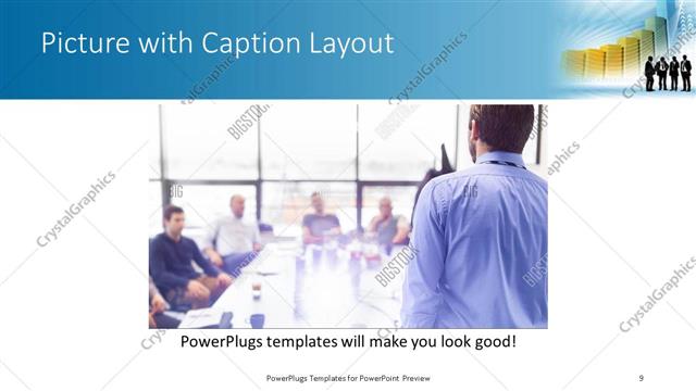 Picture with Caption presentation slide layout