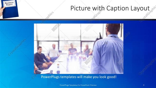 Picture with Caption presentation slide layout
