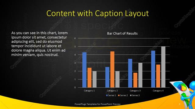 Content with Caption presentation slide layout