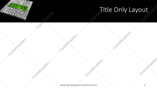 Title Only presentation slide layout