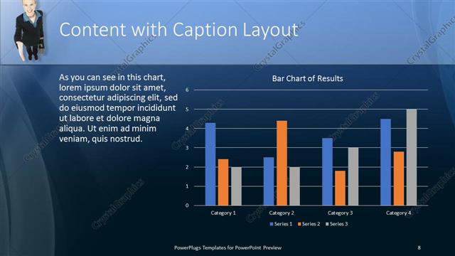 Content with Caption presentation slide layout