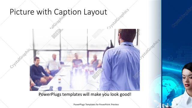 Picture with Caption presentation slide layout
