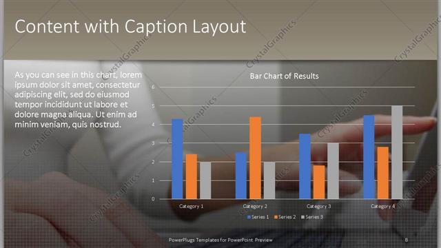 Content with Caption presentation slide layout