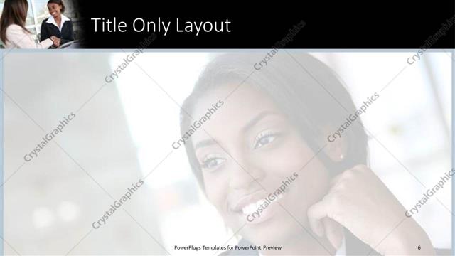 Title Only presentation slide layout