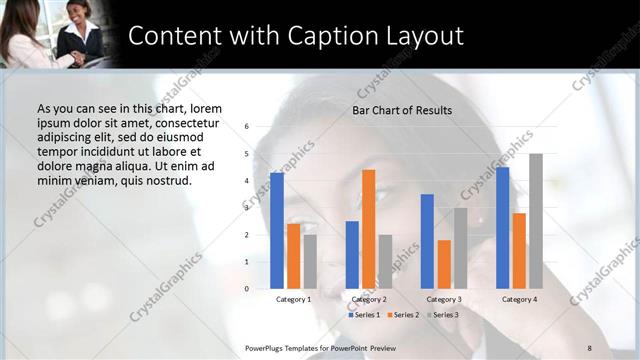 Content with Caption presentation slide layout