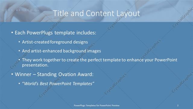 Title and Content presentation slide layout