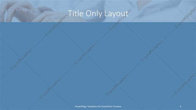 Title Only presentation slide layout