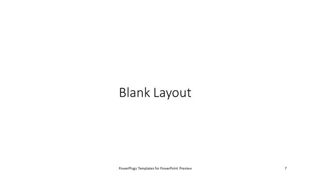 Blank presentation slide layout