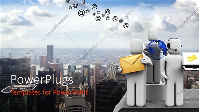  Presentation with logistics - Business work team on building with city background, logistics, IT