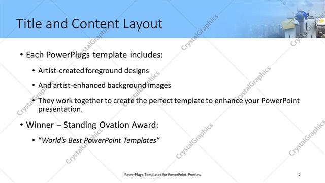 Title and Content presentation slide layout