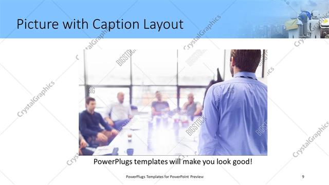 Picture with Caption presentation slide layout