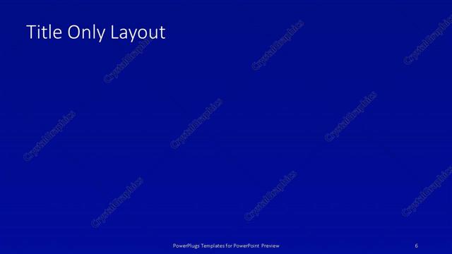 Title Only presentation slide layout