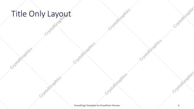 Title Only presentation slide layout