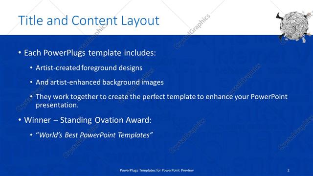 Title and Content presentation slide layout