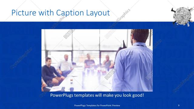Picture with Caption presentation slide layout