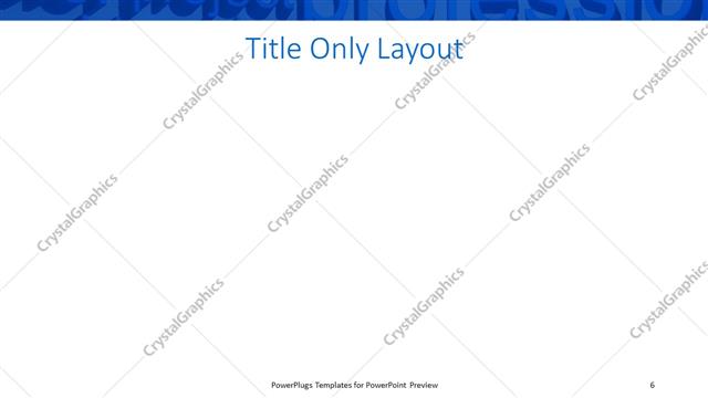 Title Only presentation slide layout