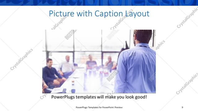 Picture with Caption presentation slide layout