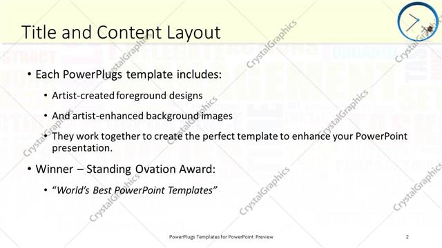 Title and Content presentation slide layout