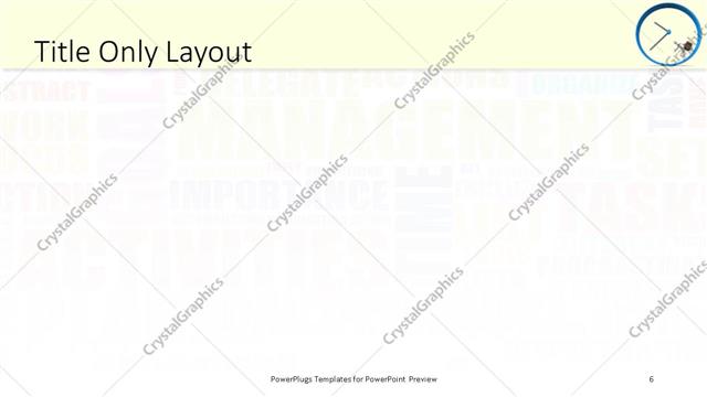 Title Only presentation slide layout