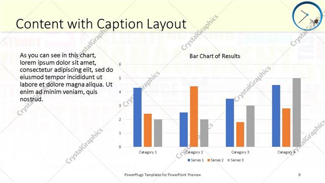 Content with Caption presentation slide layout