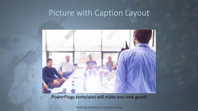 Picture with Caption presentation slide layout