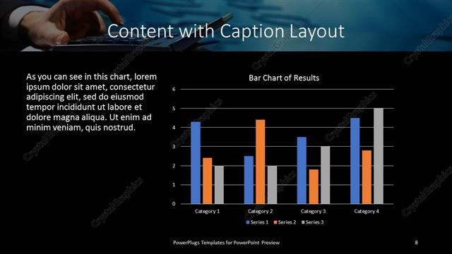 Content with Caption presentation slide layout