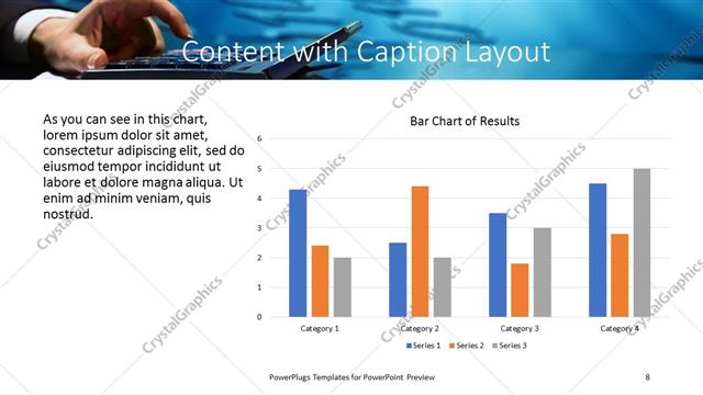 Content with Caption presentation slide layout