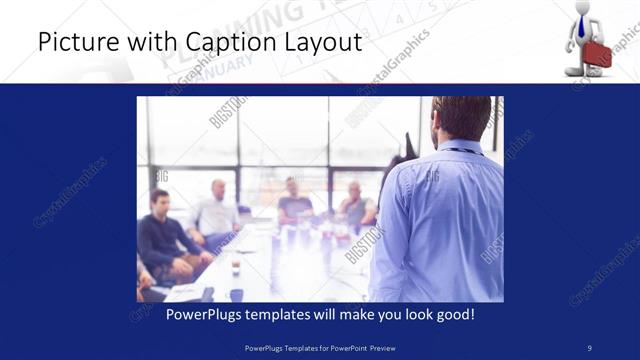 Picture with Caption presentation slide layout