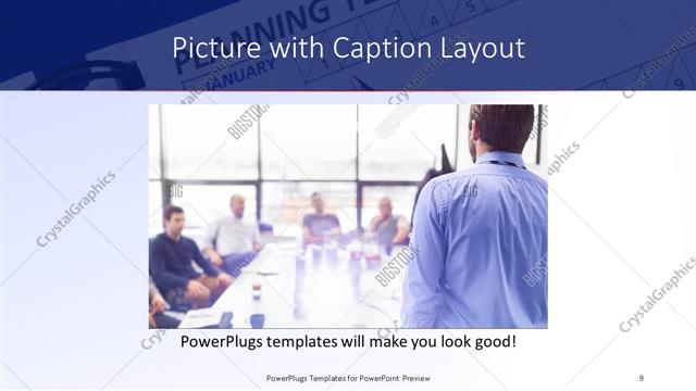 Picture with Caption presentation slide layout