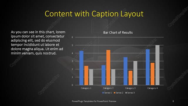 Content with Caption presentation slide layout