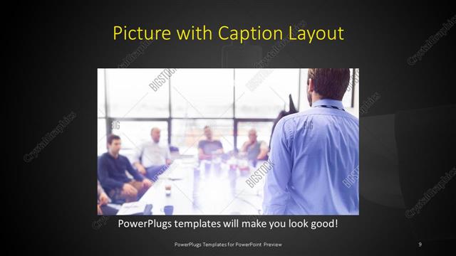 Picture with Caption presentation slide layout