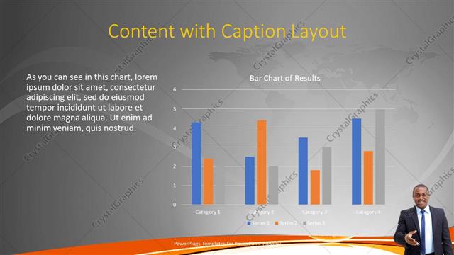Content with Caption presentation slide layout