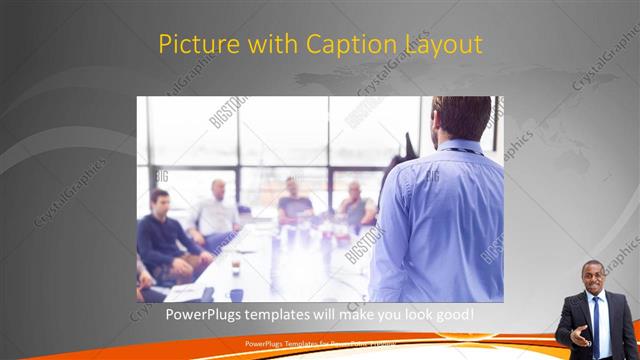 Picture with Caption presentation slide layout