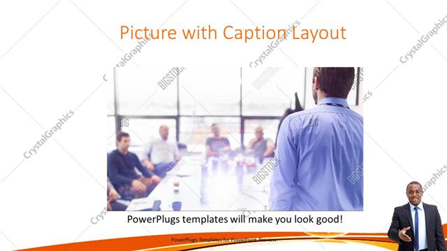 Picture with Caption presentation slide layout