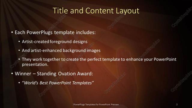 Title and Content presentation slide layout